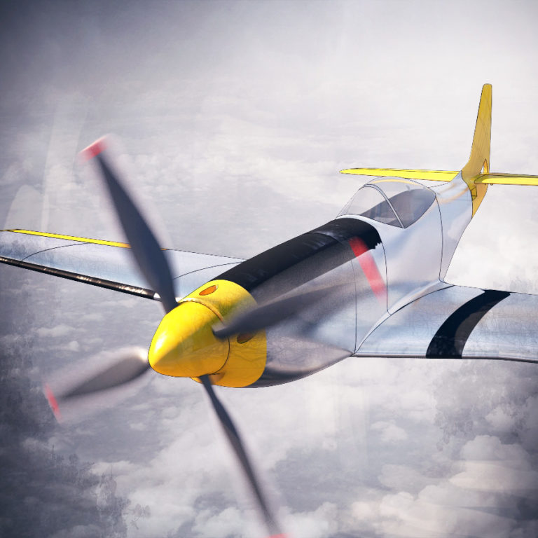 rc p51 mustang gas