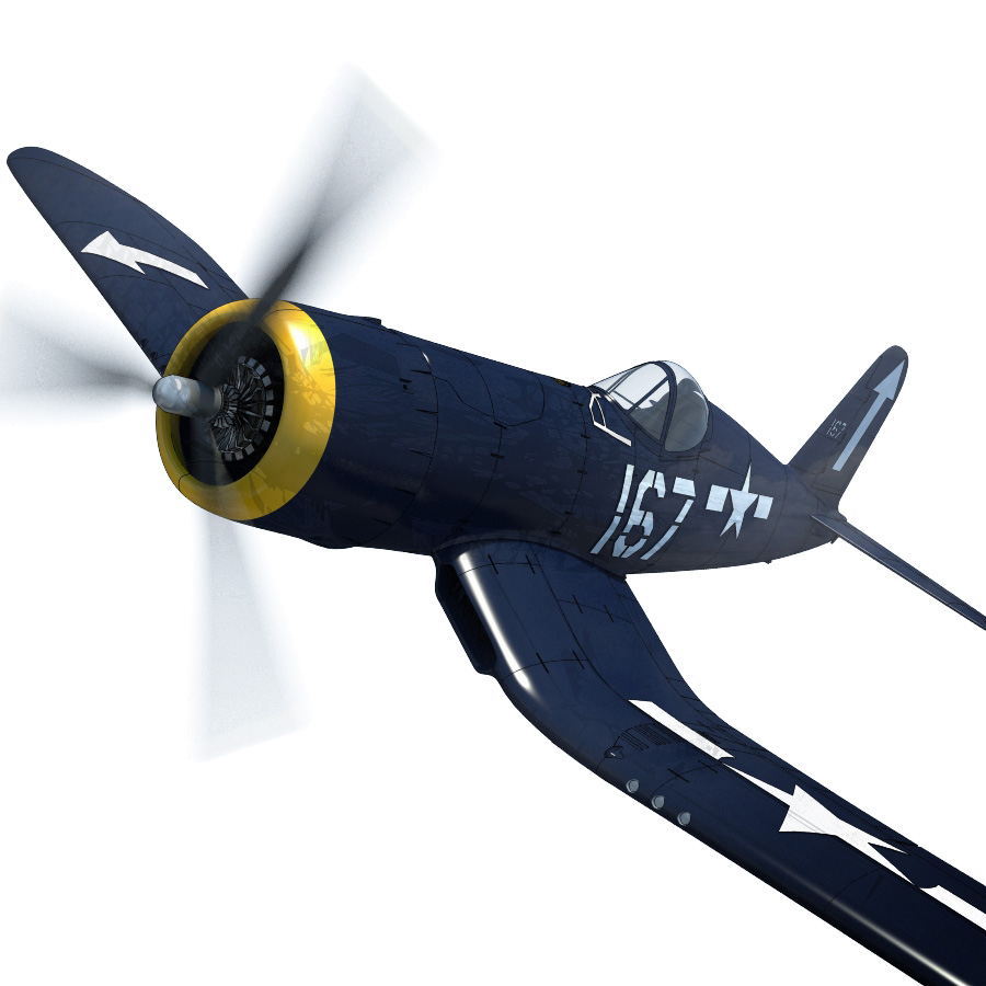 3D file F4U-1A Corsair 600mm LW-PLA - v2.0 ⚡・3D printing model to  download・Cults